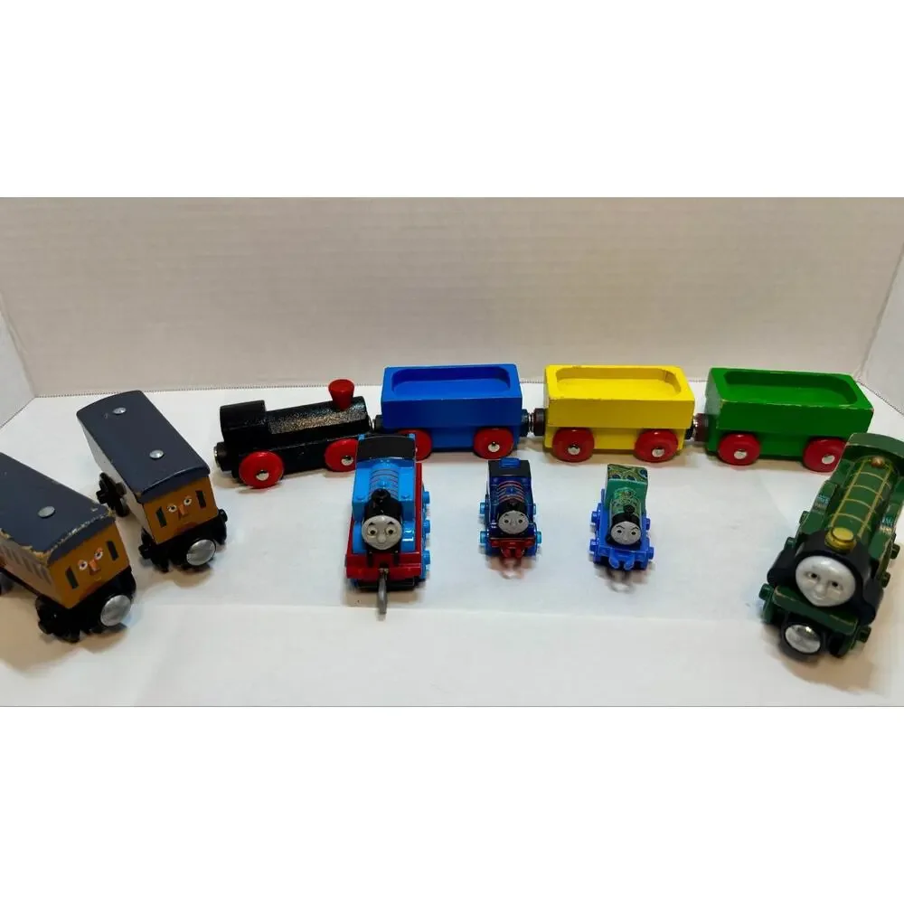 Wooden Magnetic Train Car Lot- Thomas Tank, Others